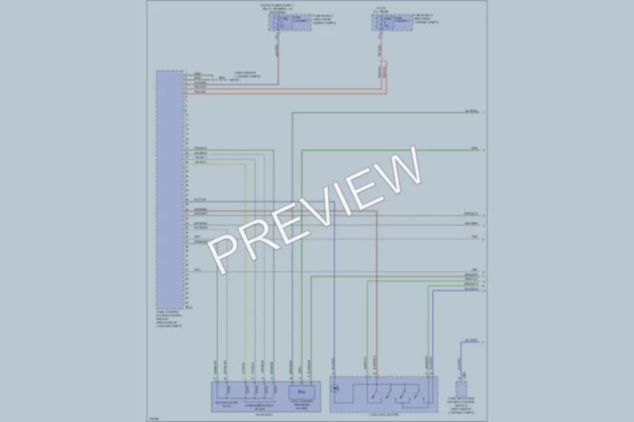 2012 Audi Q7 Electronic Suspension wiring diagram preview
