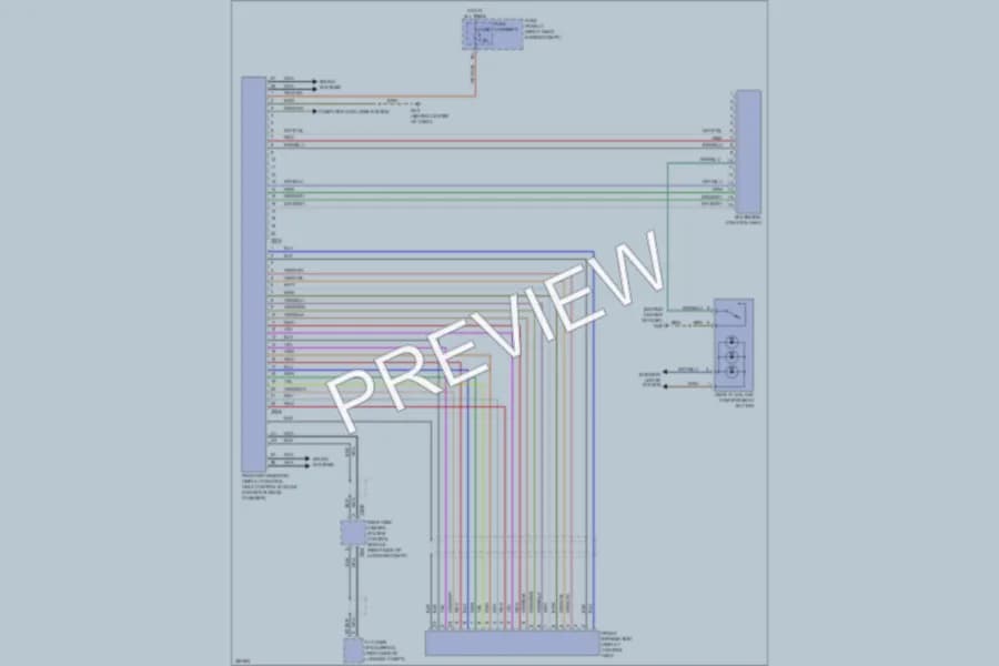 2012 Audi Q7 Instrument Cluster wiring diagram preview