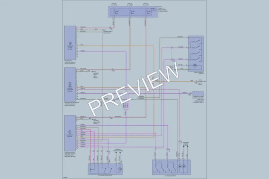 2012 Audi Q7 Power Top Sunroof wiring diagram preview