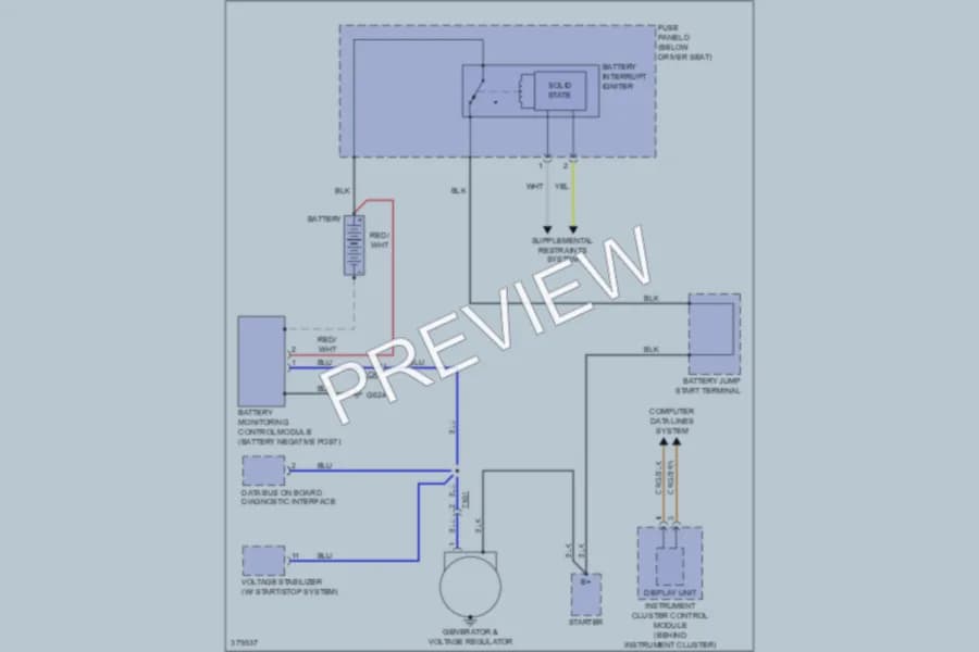 2012 Audi Q7 Starting Charging wiring diagram preview