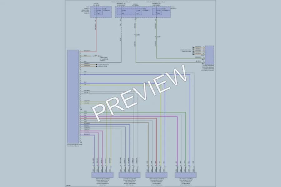 2012 Audi S4 Electronic Suspension wiring diagram preview