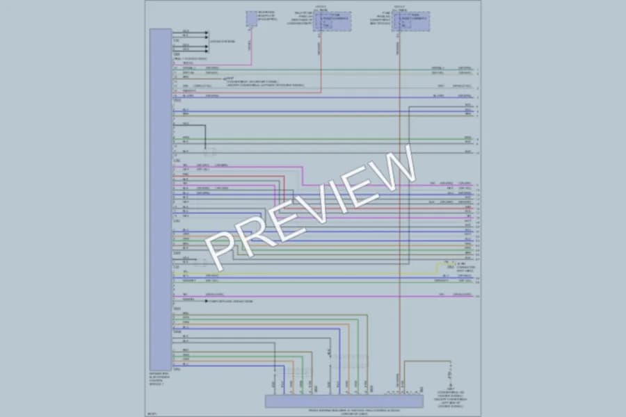 2012 Audi S5 Instrument Cluster wiring diagram preview