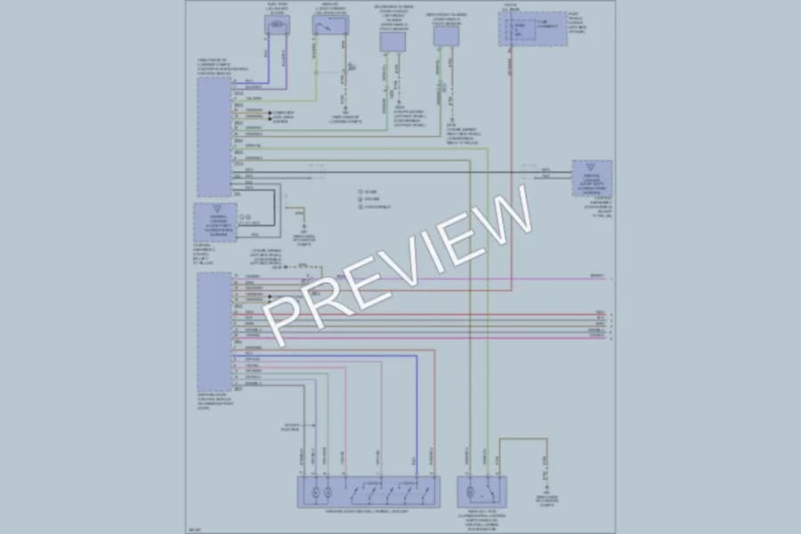 2012 Audi S5 Power Door Locks wiring diagram preview