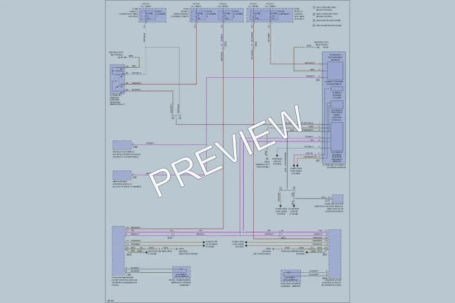 2012 Audi S5 Power Mirrors wiring diagram preview