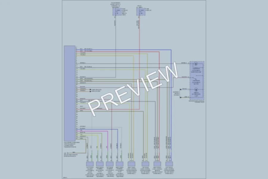 2012 Audi TTRS Electronic Suspension wiring diagram preview
