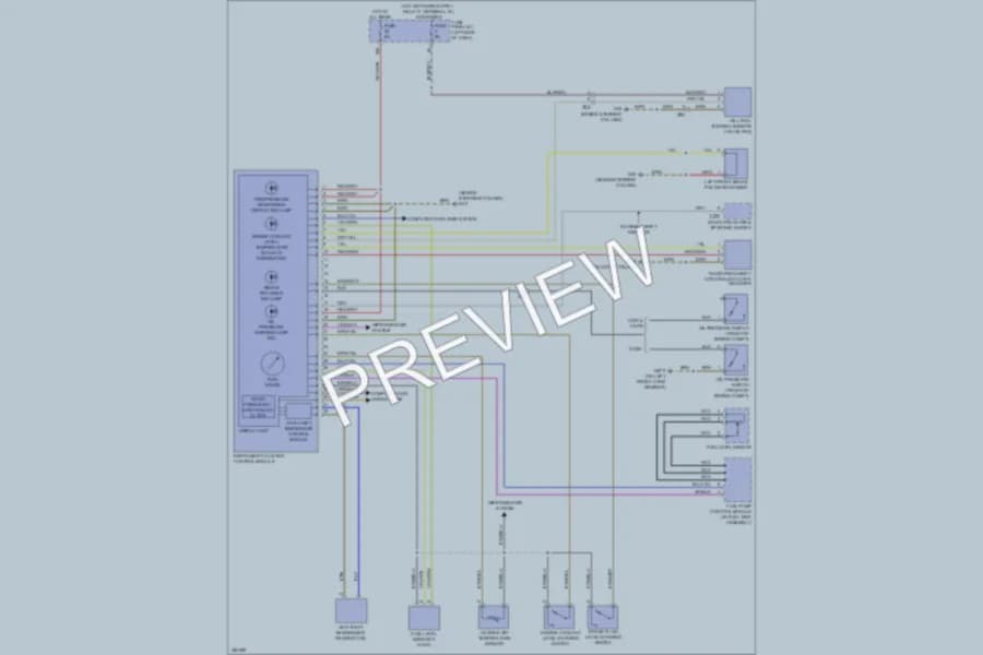 2012 Audi TTRS Instrument Cluster wiring diagram preview