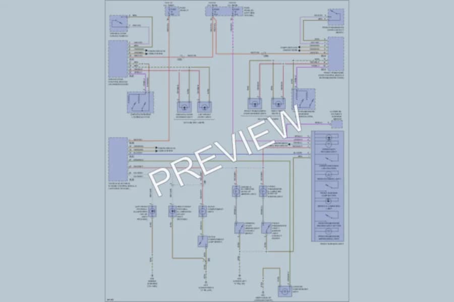 2012 Audi TTS Interior Lights wiring diagram preview