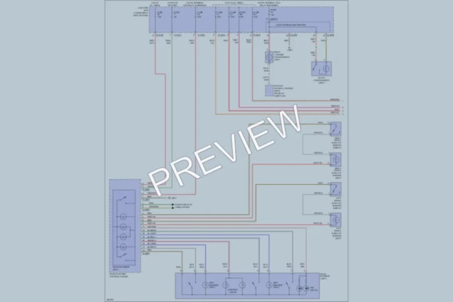 2012 BMW 128i Interior Lights wiring diagram preview
