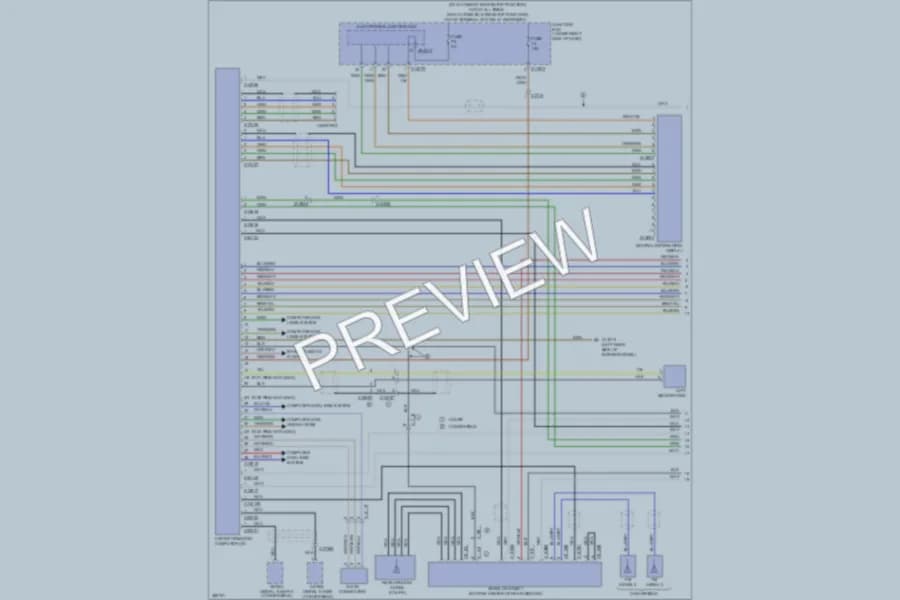 2012 BMW 128i Navigation wiring diagram preview
