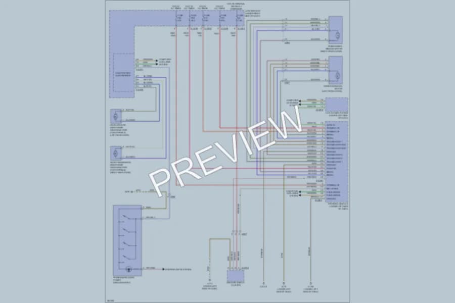 2012 BMW 128i Power Windows wiring diagram preview