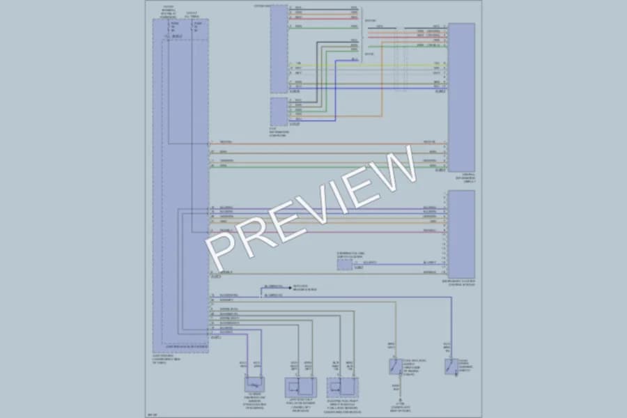 2012 BMW 135i Instrument Cluster wiring diagram preview