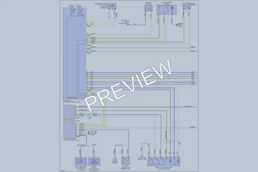 2012 BMW 135i Power Door Locks wiring diagram preview