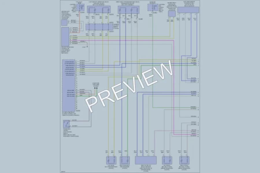 2012 BMW 135i Supplemental Restraints wiring diagram preview