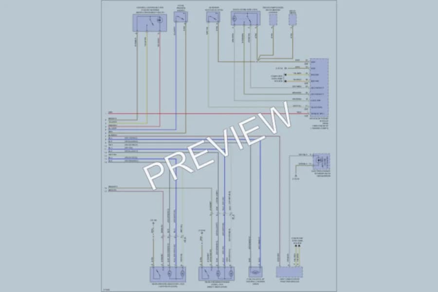 2012 BMW 320i Anti Theft wiring diagram preview