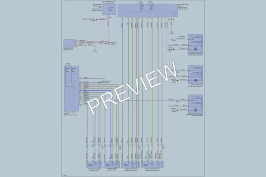 2012 BMW 320i Power Windows wiring diagram preview