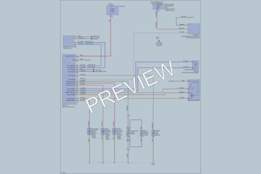 2012 BMW 320i Wiper Washer wiring diagram preview