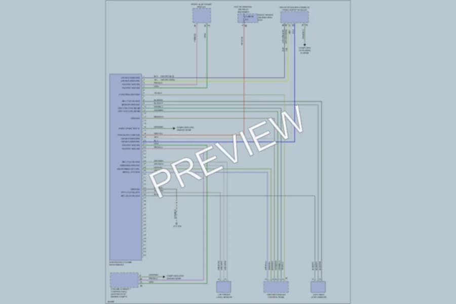 2012 BMW 328i Electronic Suspension wiring diagram preview