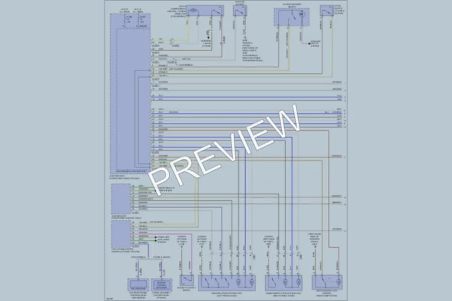 2012 BMW 328i Power Door Locks wiring diagram preview