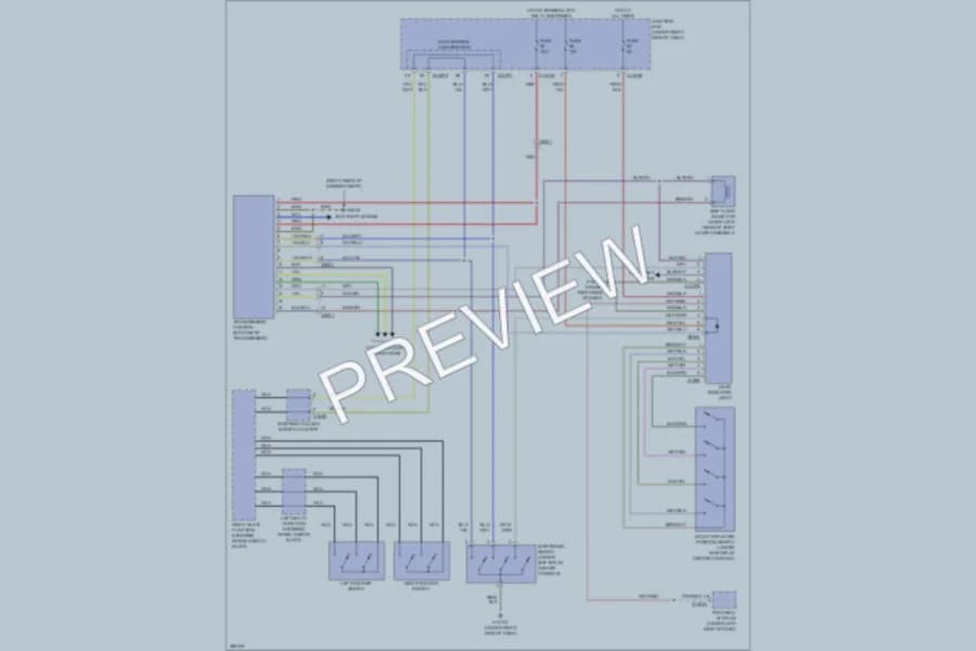 2012 BMW 328i Transmission wiring diagram preview