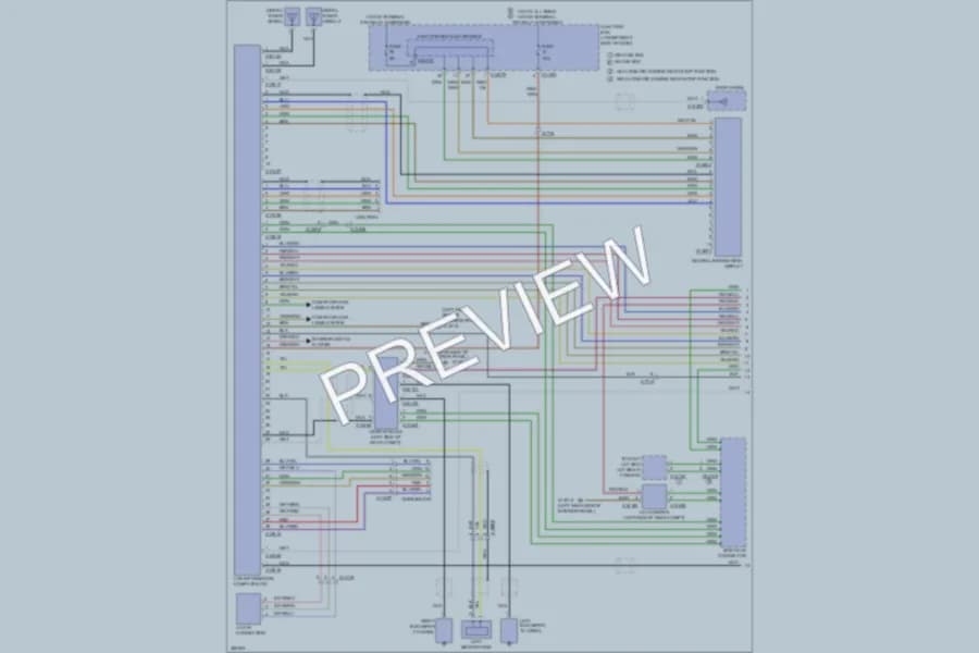 2012 BMW 335i Radio wiring diagram preview