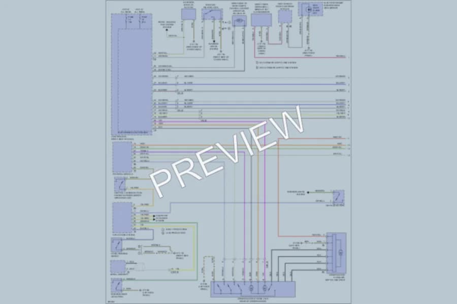 2012 BMW 528i Power Door Locks wiring diagram preview