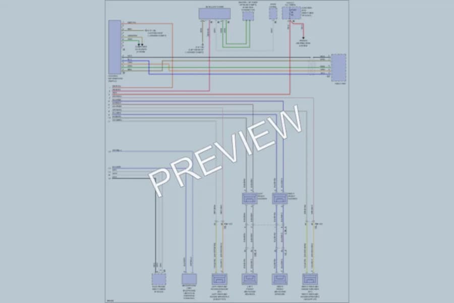 2012 BMW 528i Radio wiring diagram preview