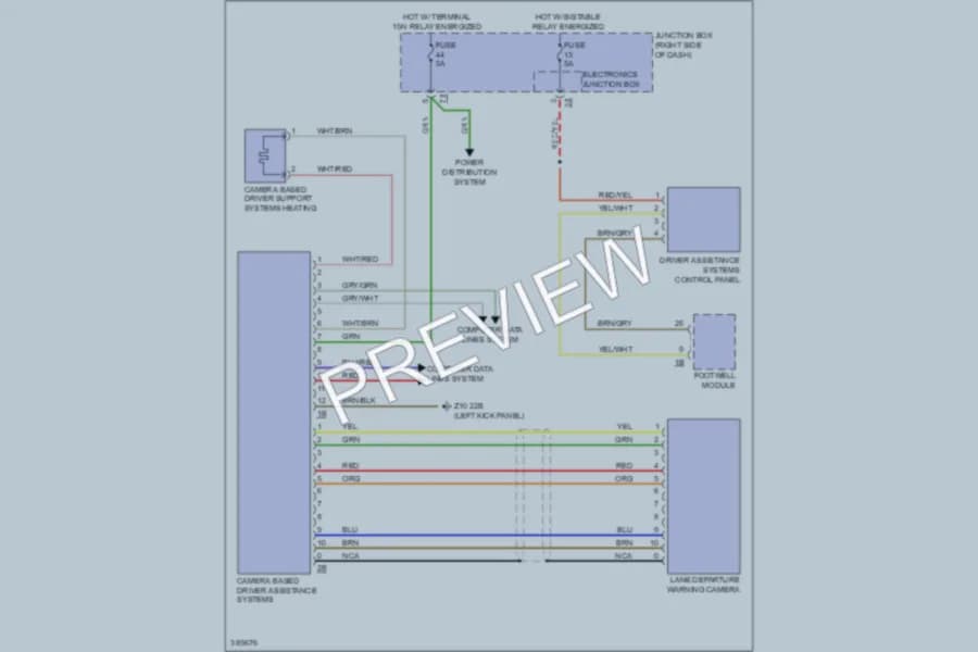 2012 BMW 535i Navigation wiring diagram preview