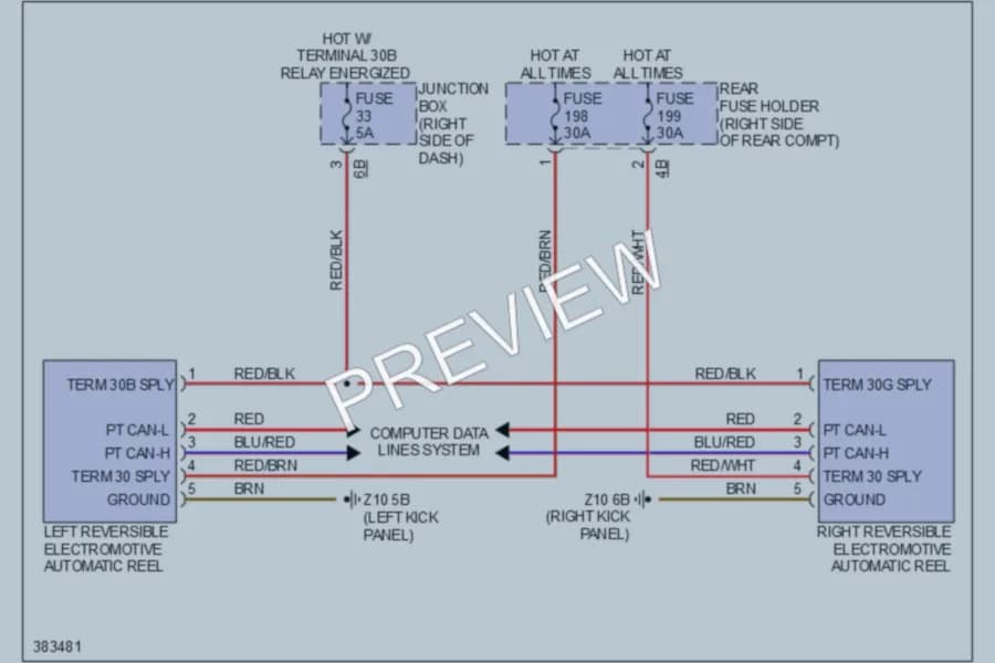 2012 BMW 535iGranTurismo Passive Restraints wiring diagram preview