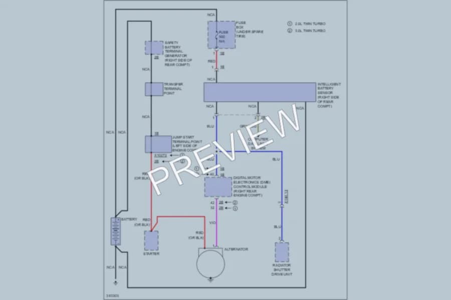 2012 BMW 535iGranTurismo Starting Charging wiring diagram preview