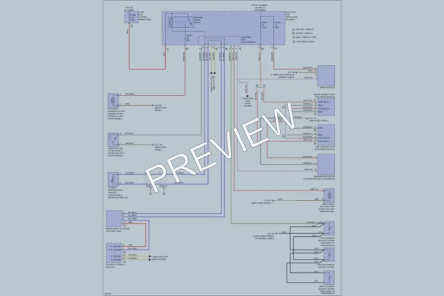 2012 BMW 535iGranTurismo Wiper Washer wiring diagram preview