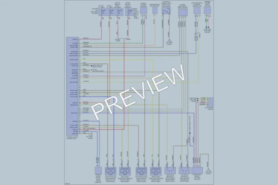 2012 BMW 550i Anti Lock Brakes wiring diagram preview