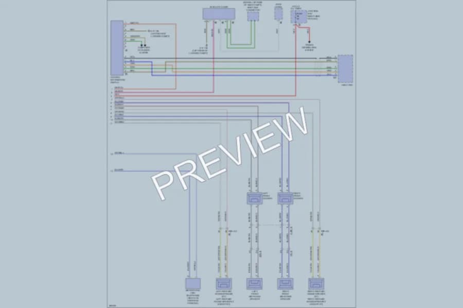 2012 BMW 550i Radio wiring diagram preview