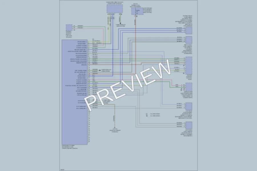 2012 BMW 640i Electronic Suspension wiring diagram preview