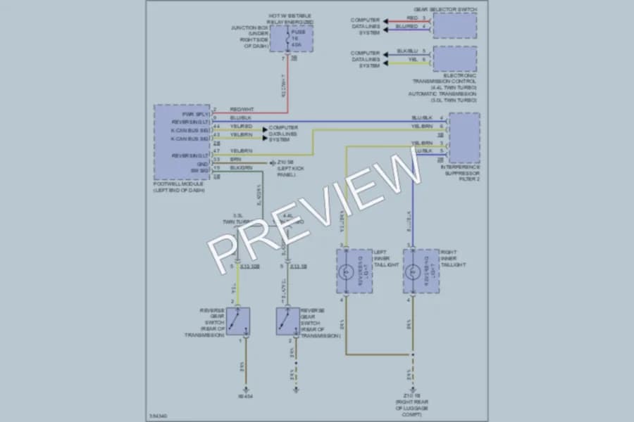 2012 BMW 640i Exterior Lights wiring diagram preview