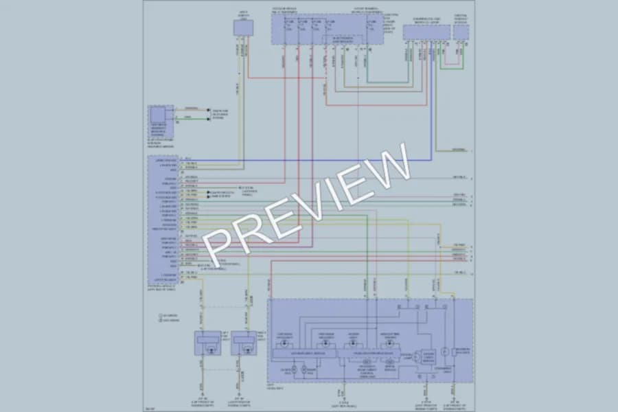 2012 BMW 640i Headlights wiring diagram preview
