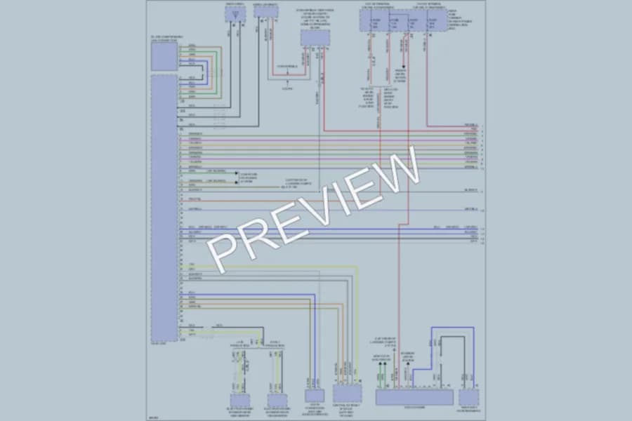 2012 BMW 640i Radio wiring diagram preview