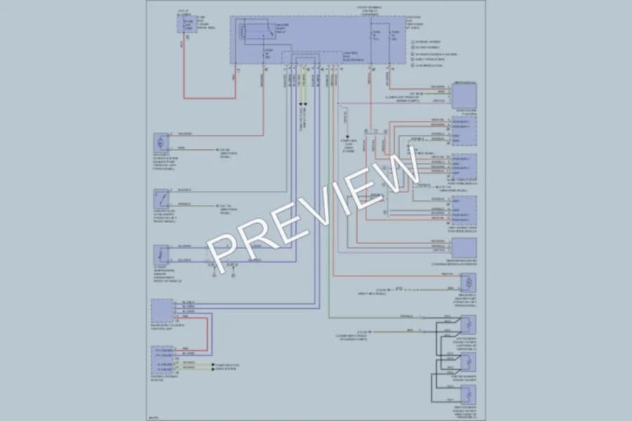 2012 BMW 640i Wiper Washer wiring diagram preview