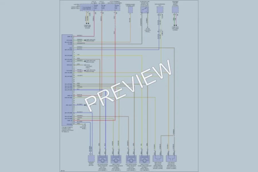 2012 BMW 650i Anti Lock Brakes wiring diagram preview
