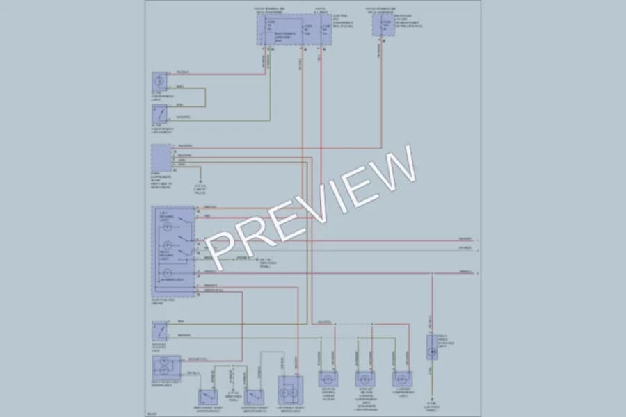 2012 BMW 650i Interior Lights wiring diagram preview