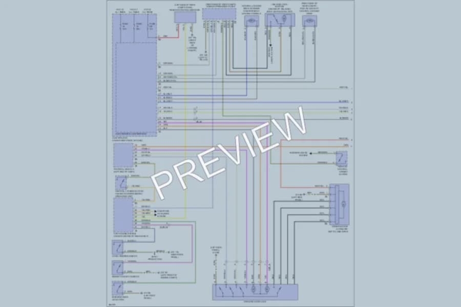 2012 BMW 650i Power Door Locks wiring diagram preview