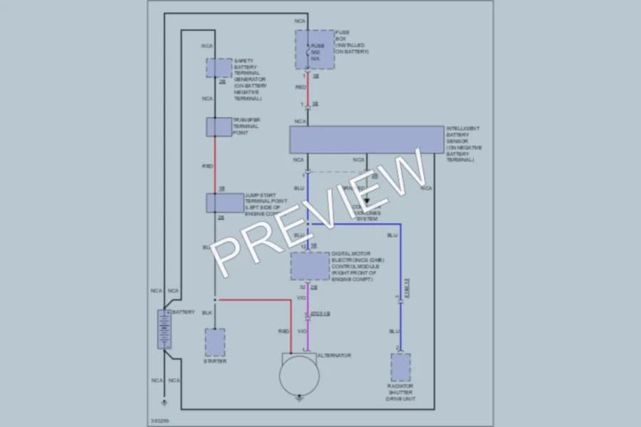 2012 BMW 650i Starting Charging wiring diagram preview