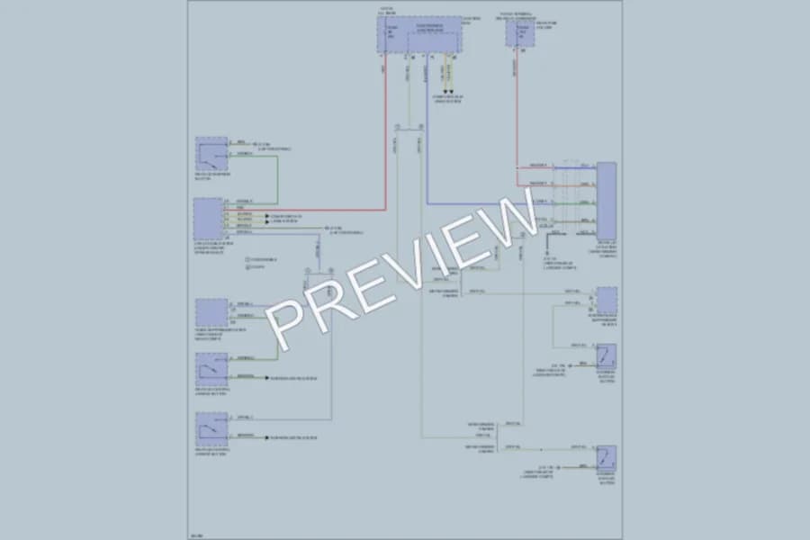 2012 BMW 650i Trunk Tailgate Fuel Door wiring diagram preview