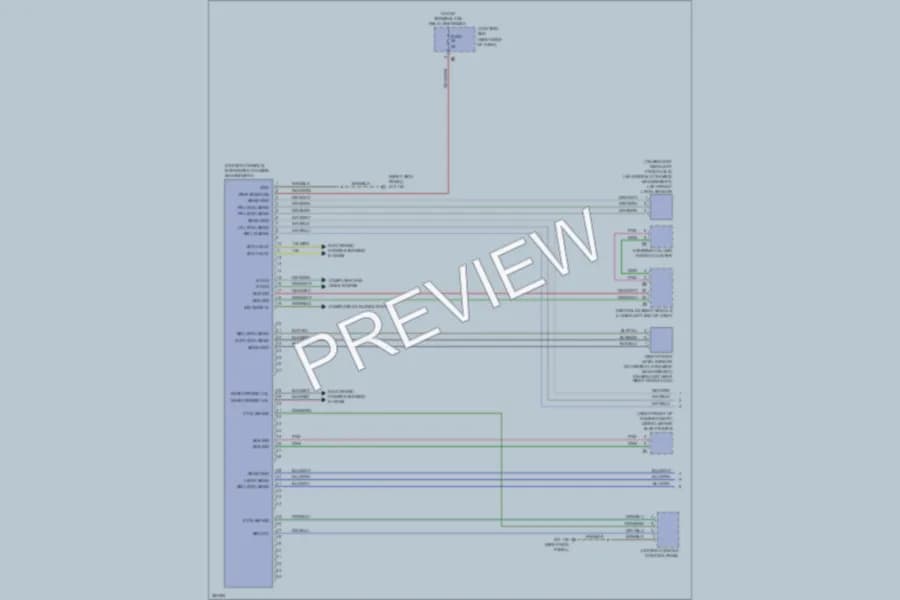 2012 BMW 740Li Electronic Suspension wiring diagram preview
