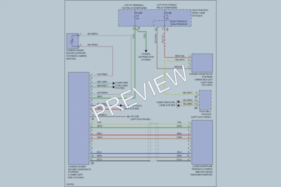 2012 BMW 740Li Navigation wiring diagram preview