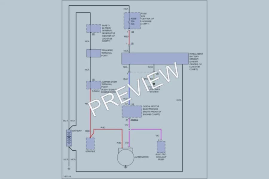 2012 BMW 740Li Starting Charging wiring diagram preview