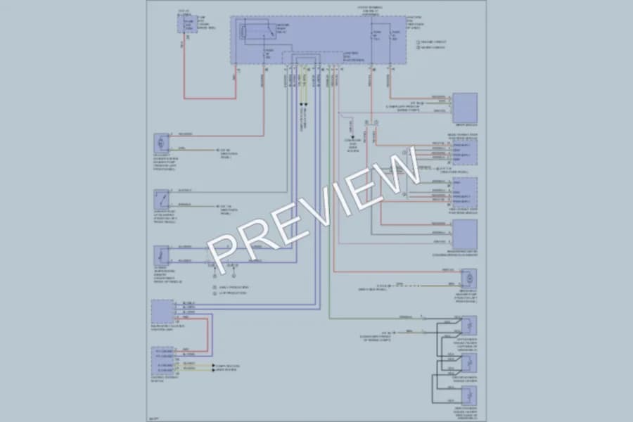 2012 BMW 740Li Wiper Washer wiring diagram preview