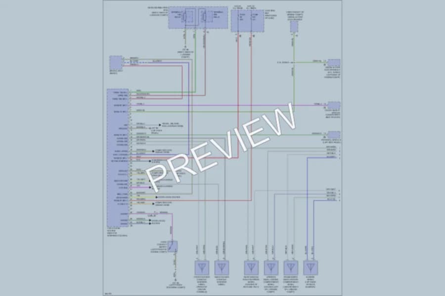 2012 BMW 740i Anti Theft wiring diagram preview