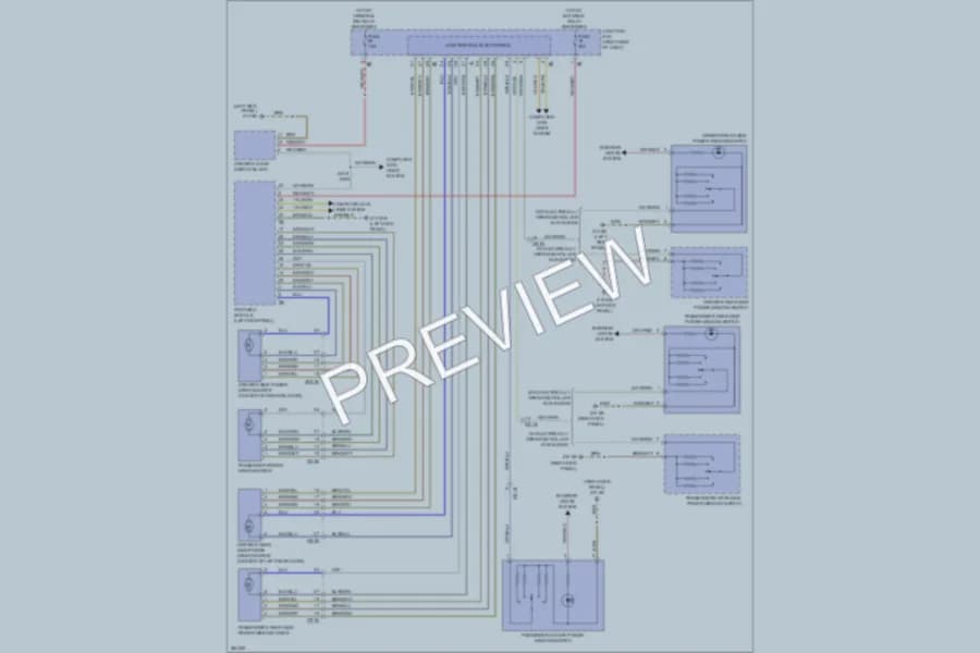 2012 BMW 750Li Power Windows wiring diagram preview
