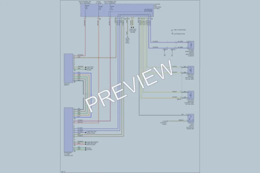 2012 BMW 760Li Instrument Cluster wiring diagram preview