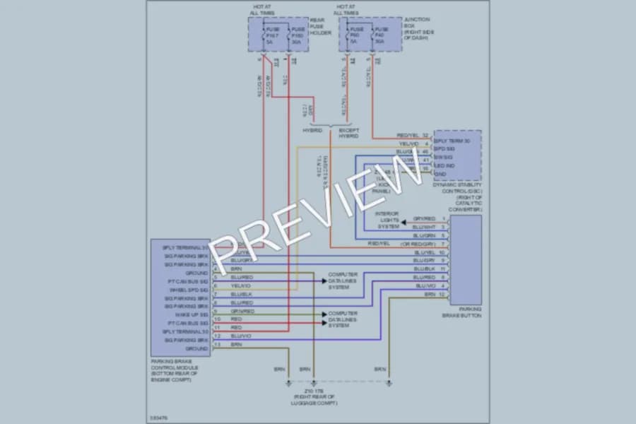 2012 BMW 760Li Shift Interlock wiring diagram preview